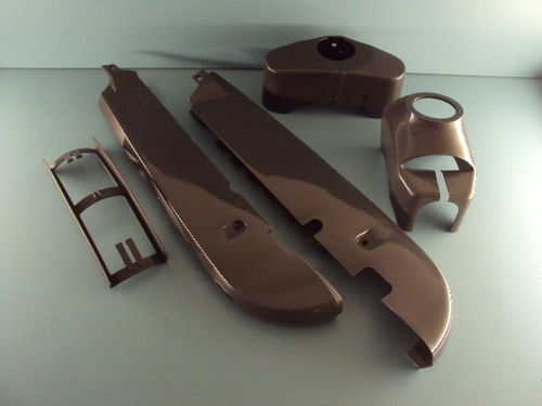 Kunstoff Verkleidung Gabel Kettenschutz Set Kreidler Florett LF LH RM RS grau